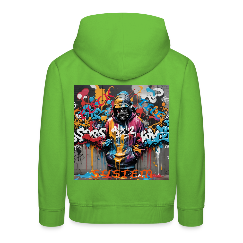 F#CK THE SYSTEM CHILDREN'S HOODIE - light green