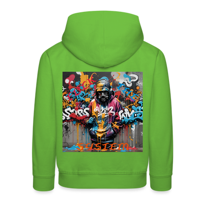 F#CK THE SYSTEM CHILDREN'S HOODIE - light green