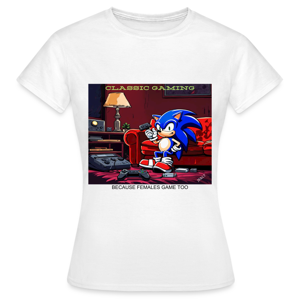 CLASSIC GAMING - WOMEN'S CLASSIC T-SHIRT - white