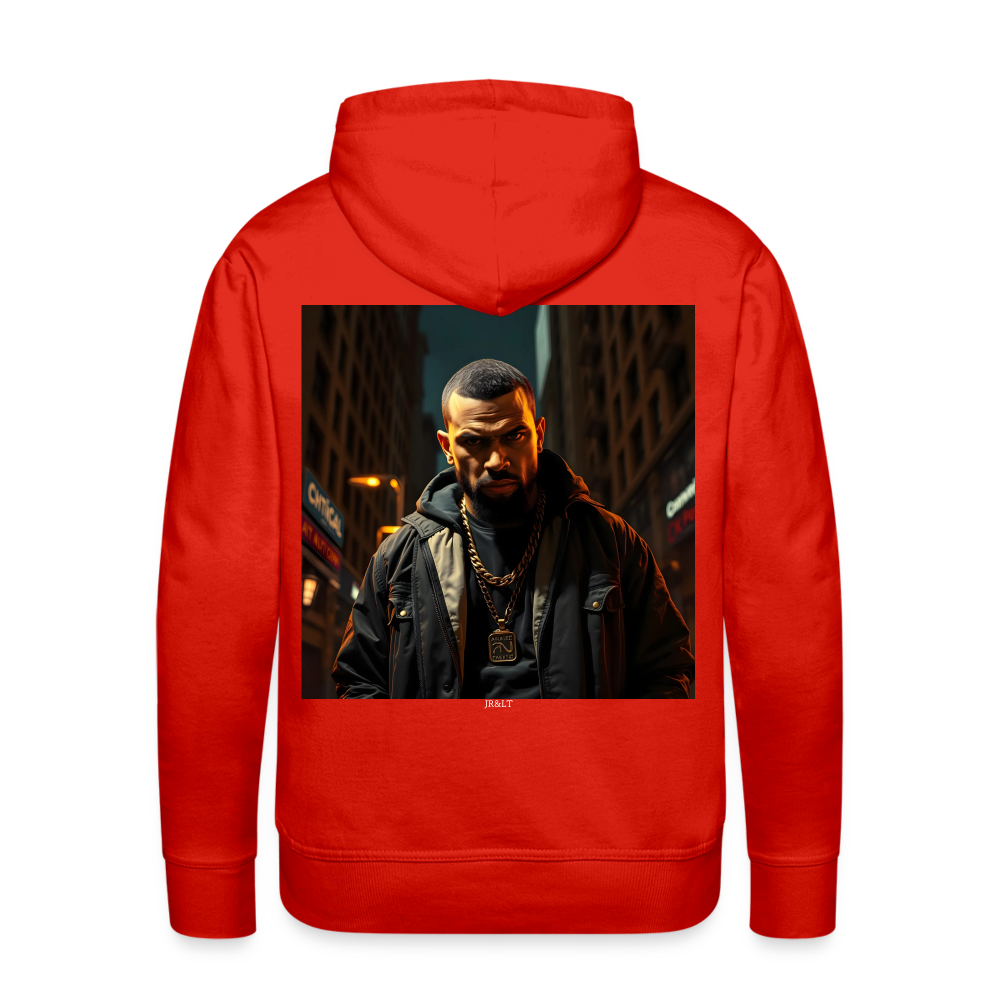 WHAT YOU LOOKING AT? - MEN'S HOODIE - red