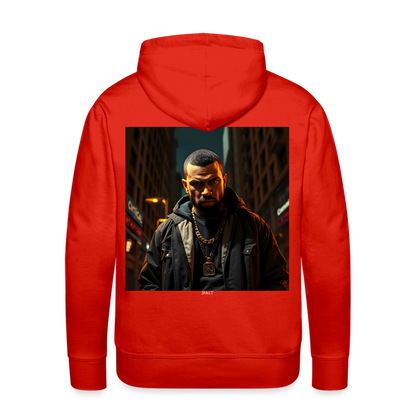 WHAT YOU LOOKING AT? - MEN'S HOODIE - red