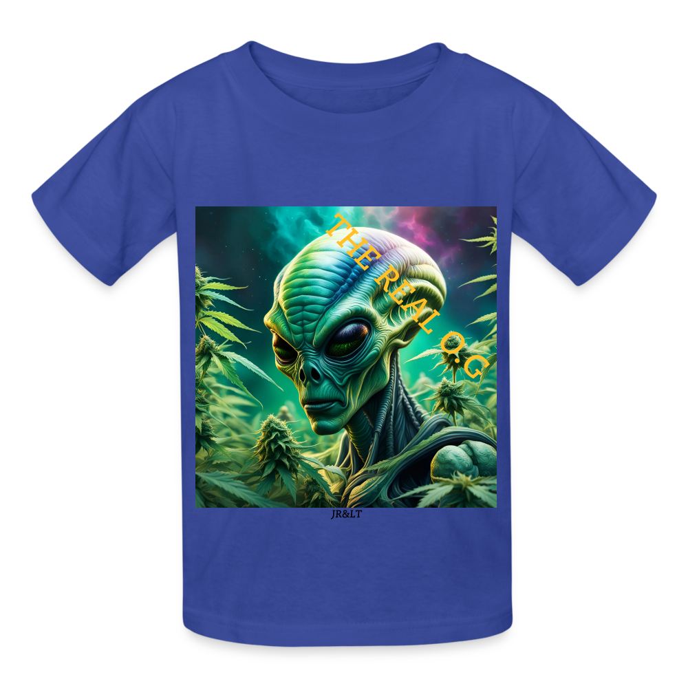 THE REAL ALIEN O.G!! - CHILDREN'S T-SHIRT - royal blue