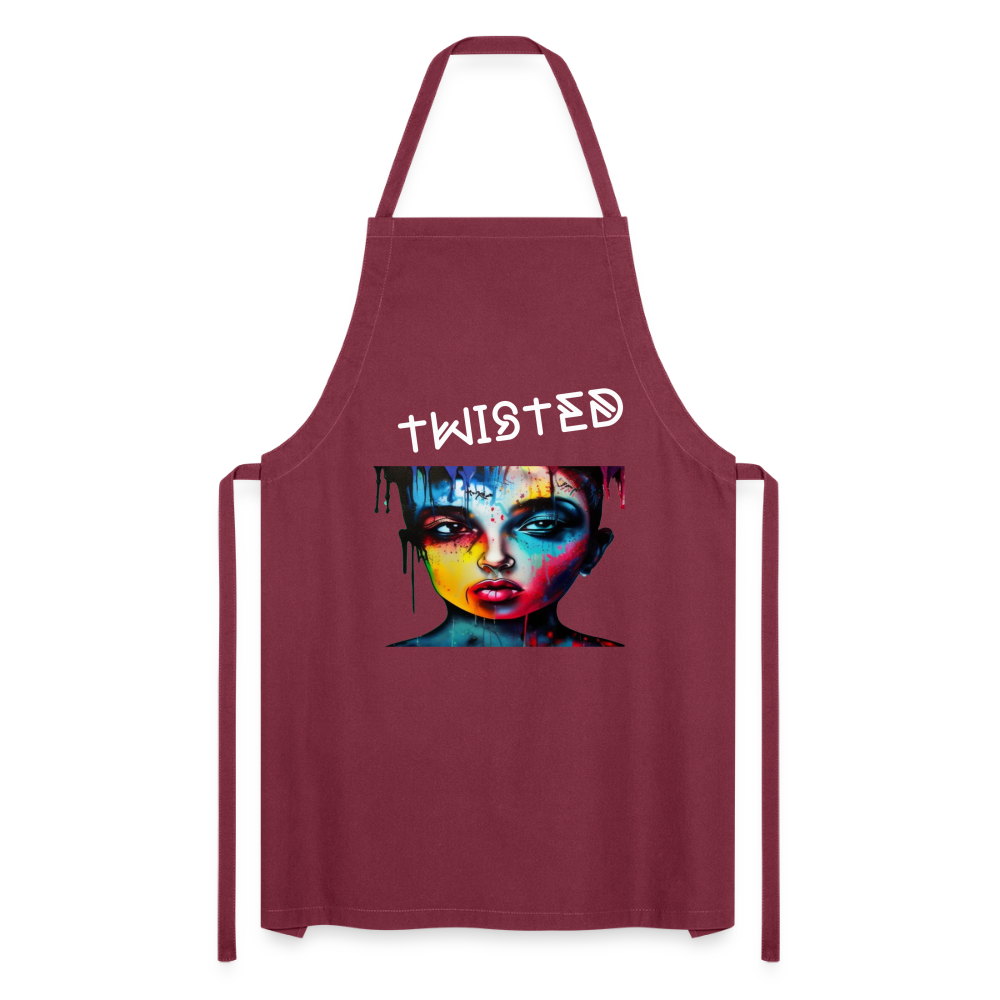 TWISTED - ADULT APRON - bordeaux