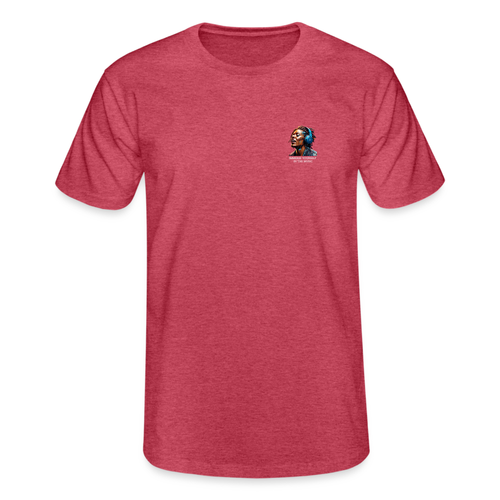 IMMERSE YOUR SELF IN THE MUSIC!! MEN'S CLASSIC T-SHIRT - heather red