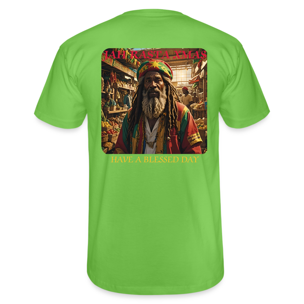 JAH RASTA XMAS - MENS CLASSIC T-SHIRT - light green