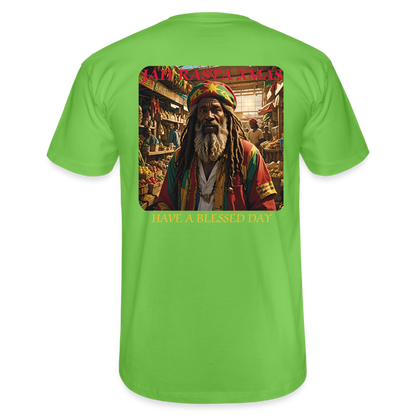 JAH RASTA XMAS - MENS CLASSIC T-SHIRT - light green