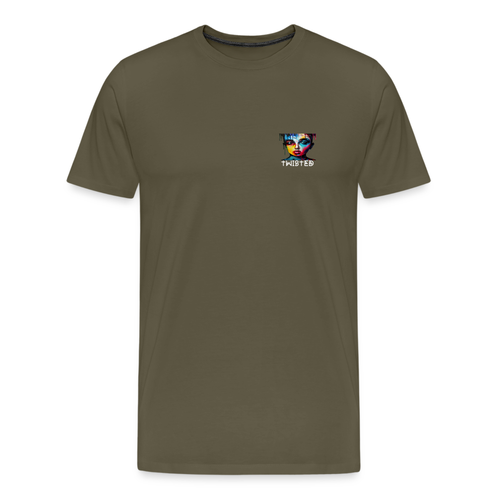 TWISTED!! MEN'S PREMIUM T-SHIRT - khaki