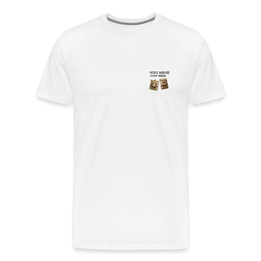 TEA BAGGED - MEN'S PREMIUM T-SHIRT - white