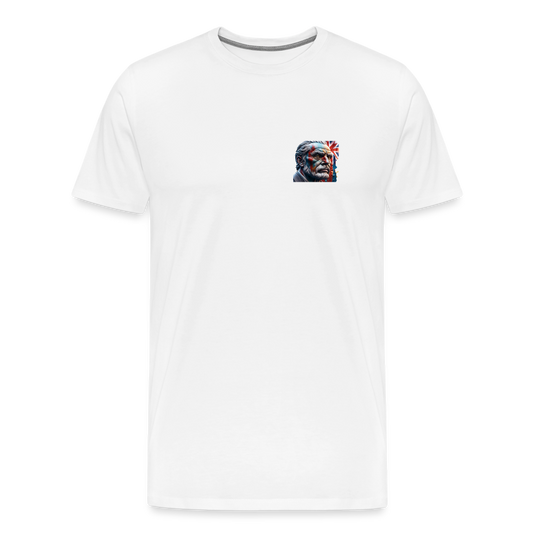 OLD MAN BRITAIN!! MEN'S PREMIUM T-SHIRT - white