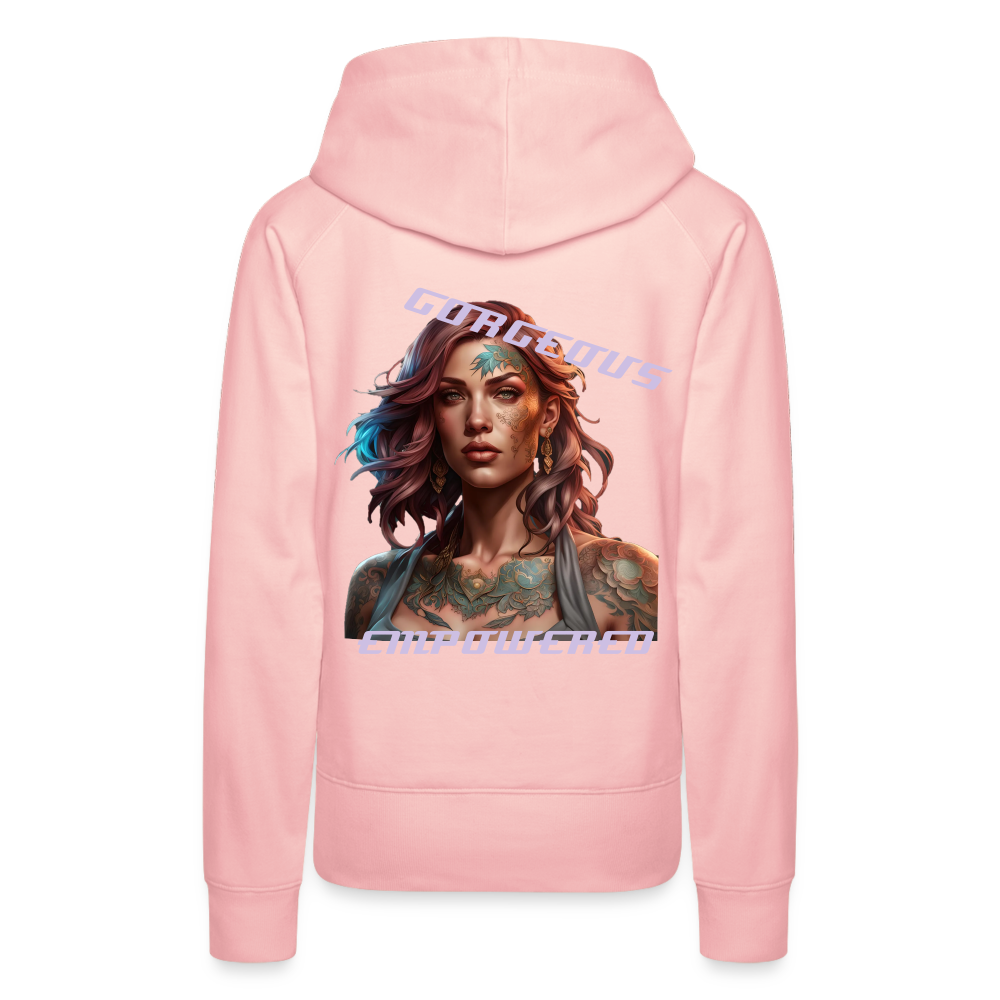 GORGEOUS & EMPOWERED - WOMEN'S HOODIE - crystal pink