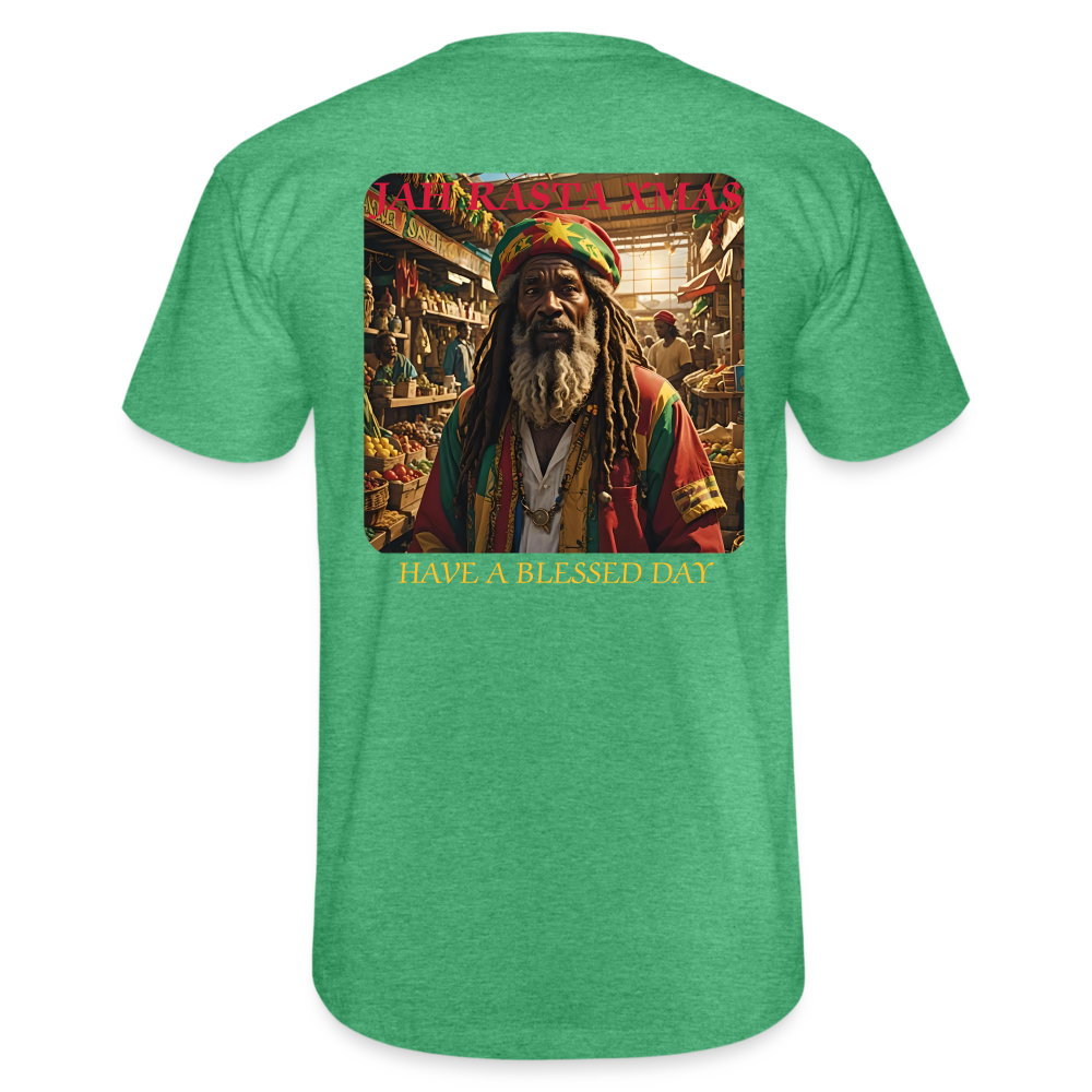 JAH RASTA XMAS - MENS CLASSIC T-SHIRT - heather green