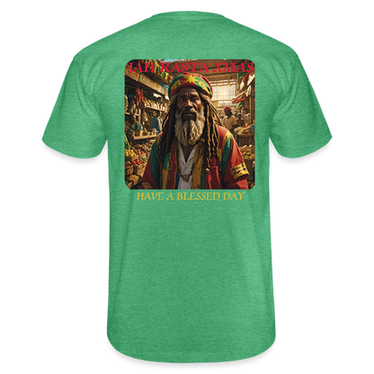 JAH RASTA XMAS - MENS CLASSIC T-SHIRT - heather green