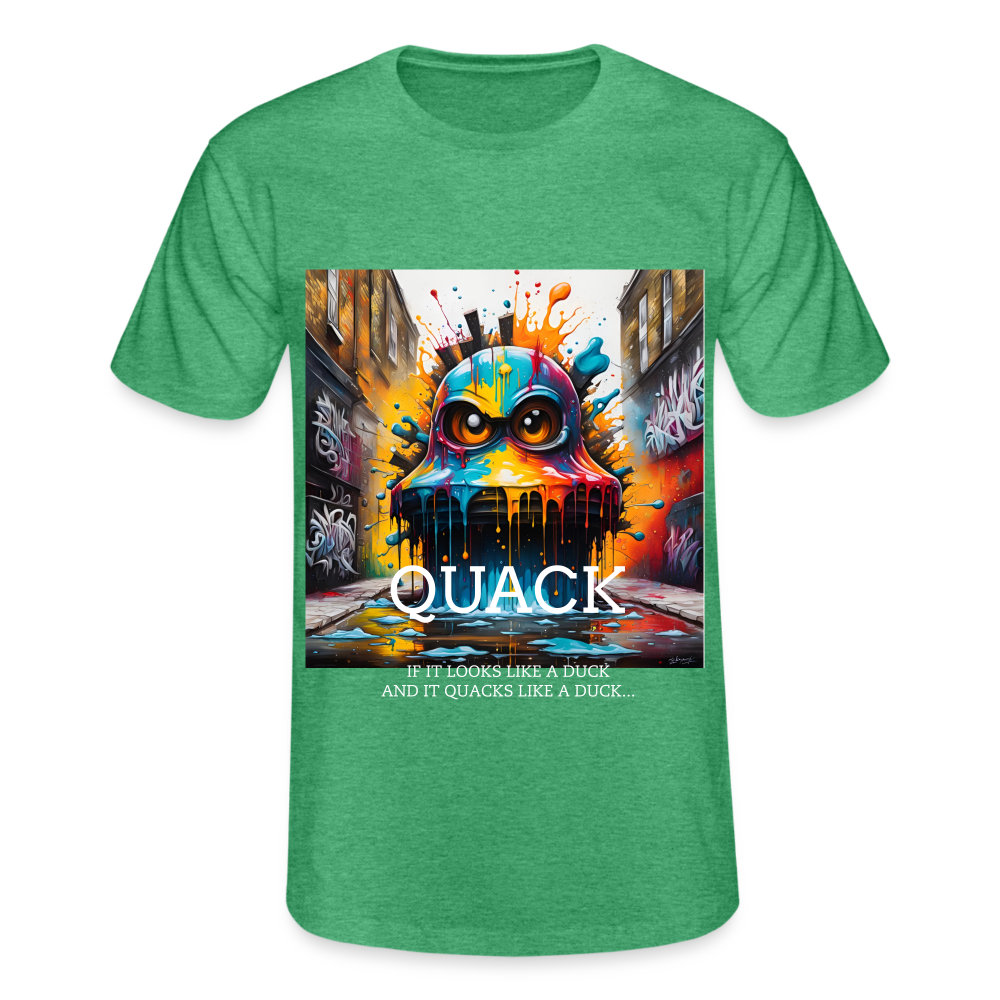 QUACK!! MEN'S CLASSIC T-SHIRT - heather green