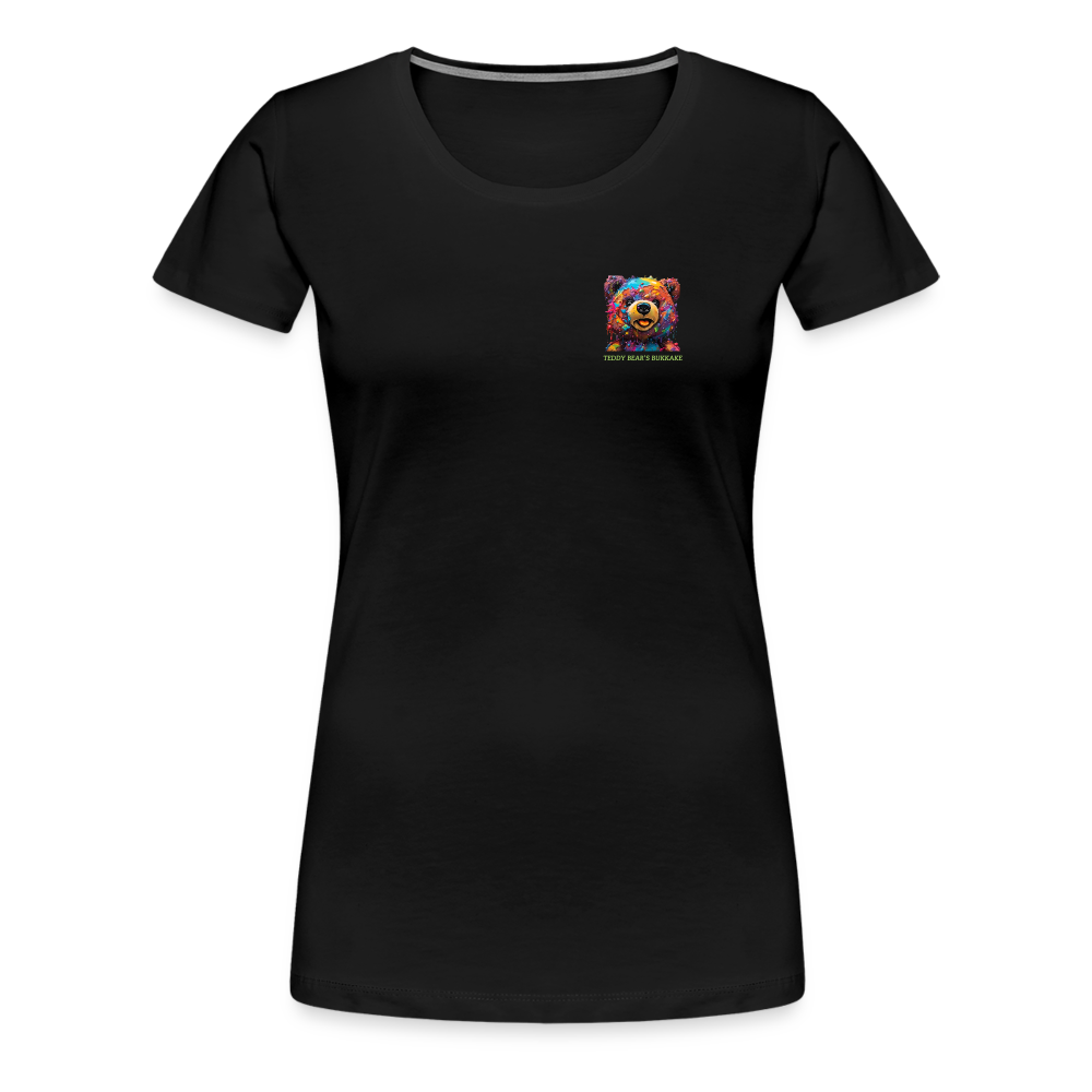 TEDDY BEAR'S BUKKAKE!! WOMENS PREMIUM T-SHIRT - black