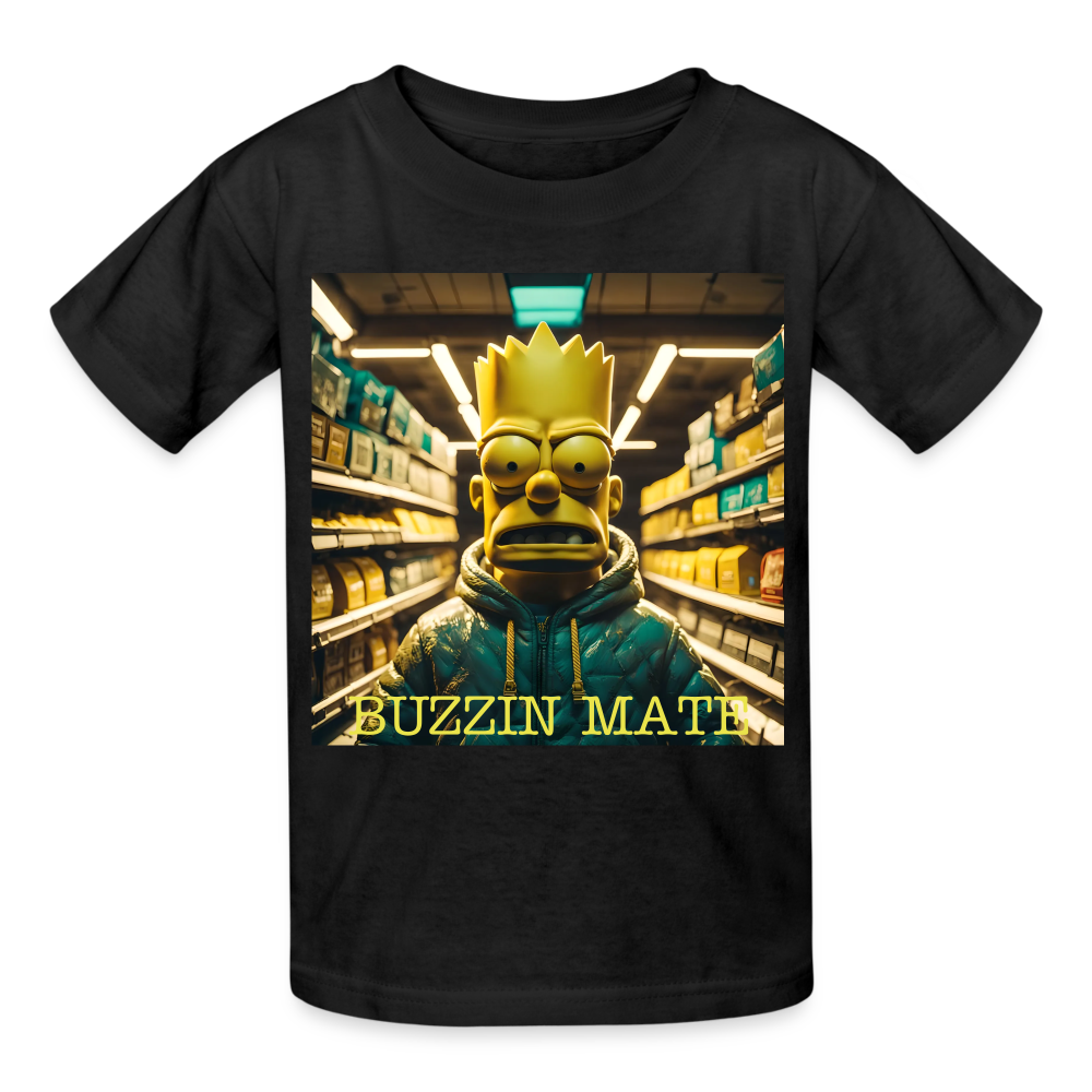 BUZZIN MATE - CHILDREN'S T-SHIRT - black