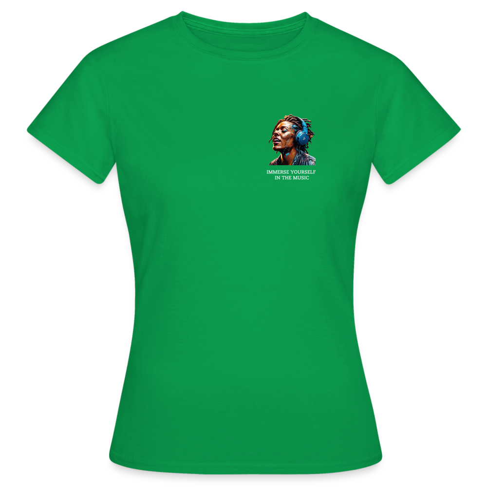 IMMERSE YOUR SELF IN THE MUSIC!! WOMEN'S CLASSIC T-SHIRT - kelly green