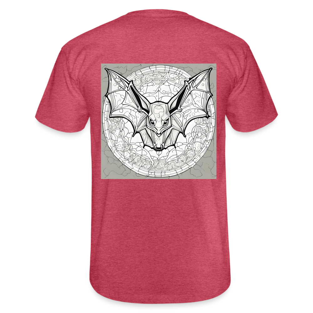 COLOUR IN YOURSELF BAT - MEN'S CLASSIC T-SHIRT - heather red