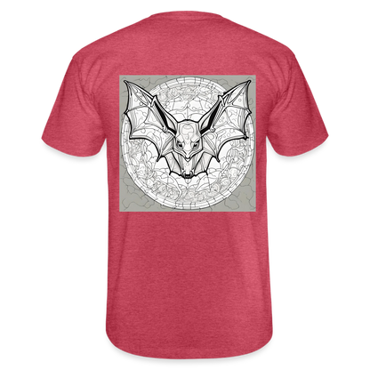 COLOUR IN YOURSELF BAT - MEN'S CLASSIC T-SHIRT - heather red