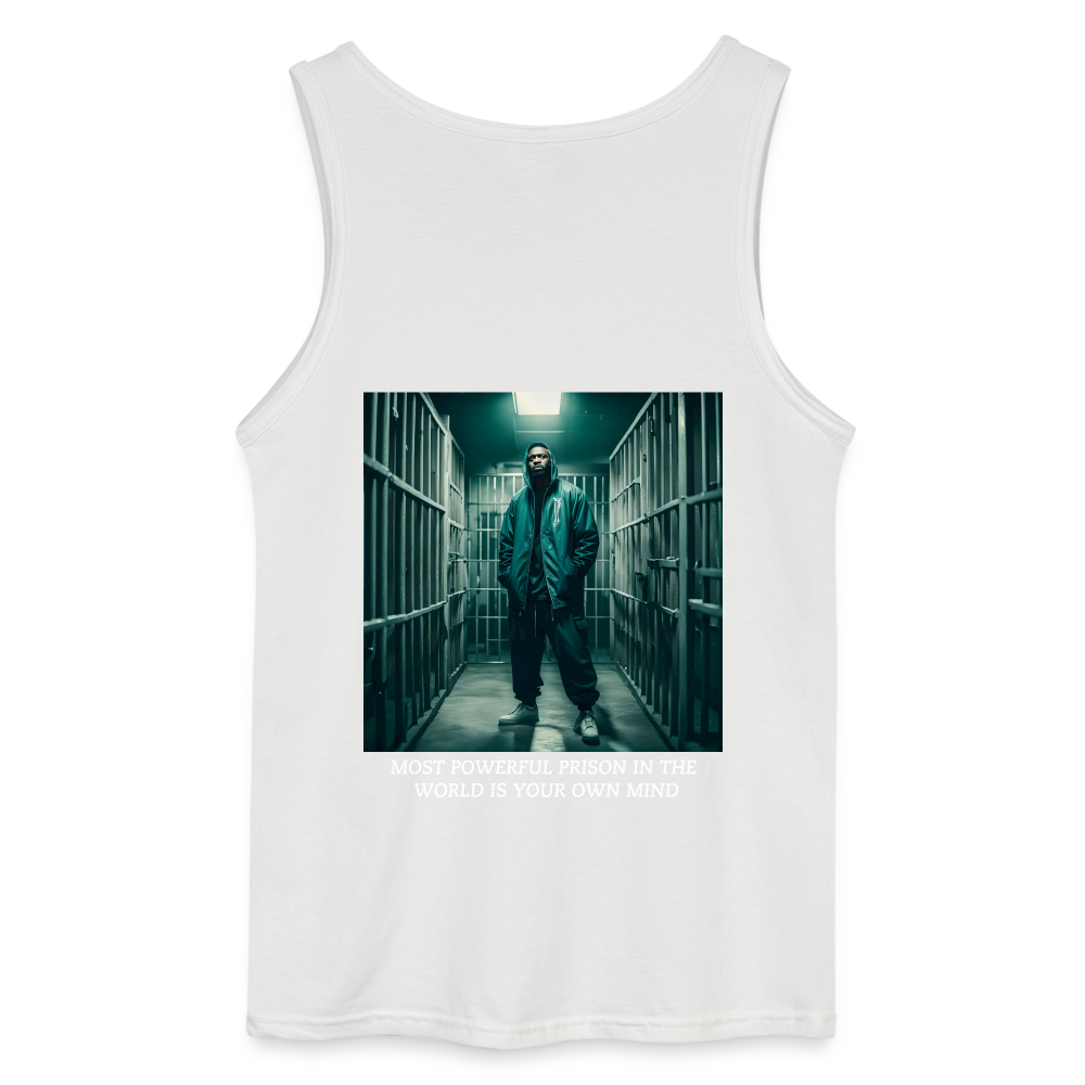 MOST POWERFUL - MEN'S TANK TOP - white