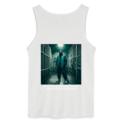 MOST POWERFUL - MEN'S TANK TOP - white