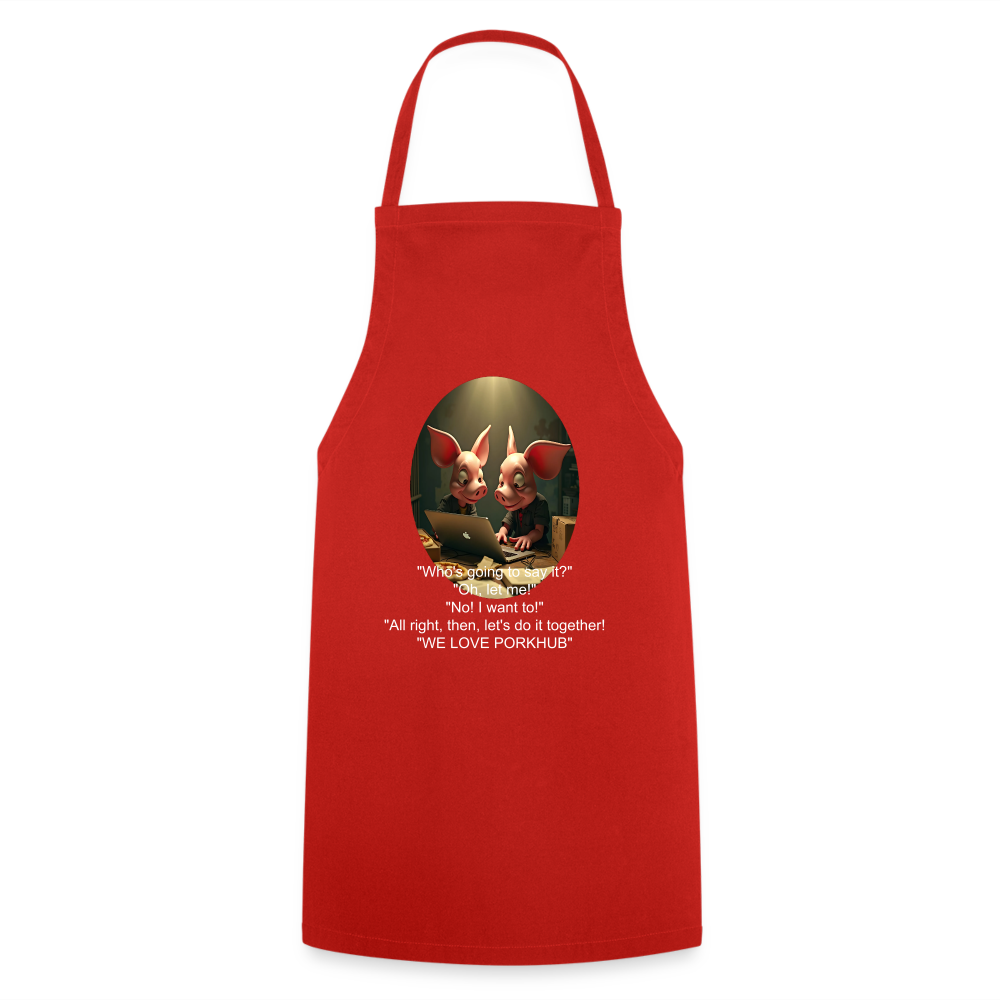 APPRECIATION - ADULT APRON - red