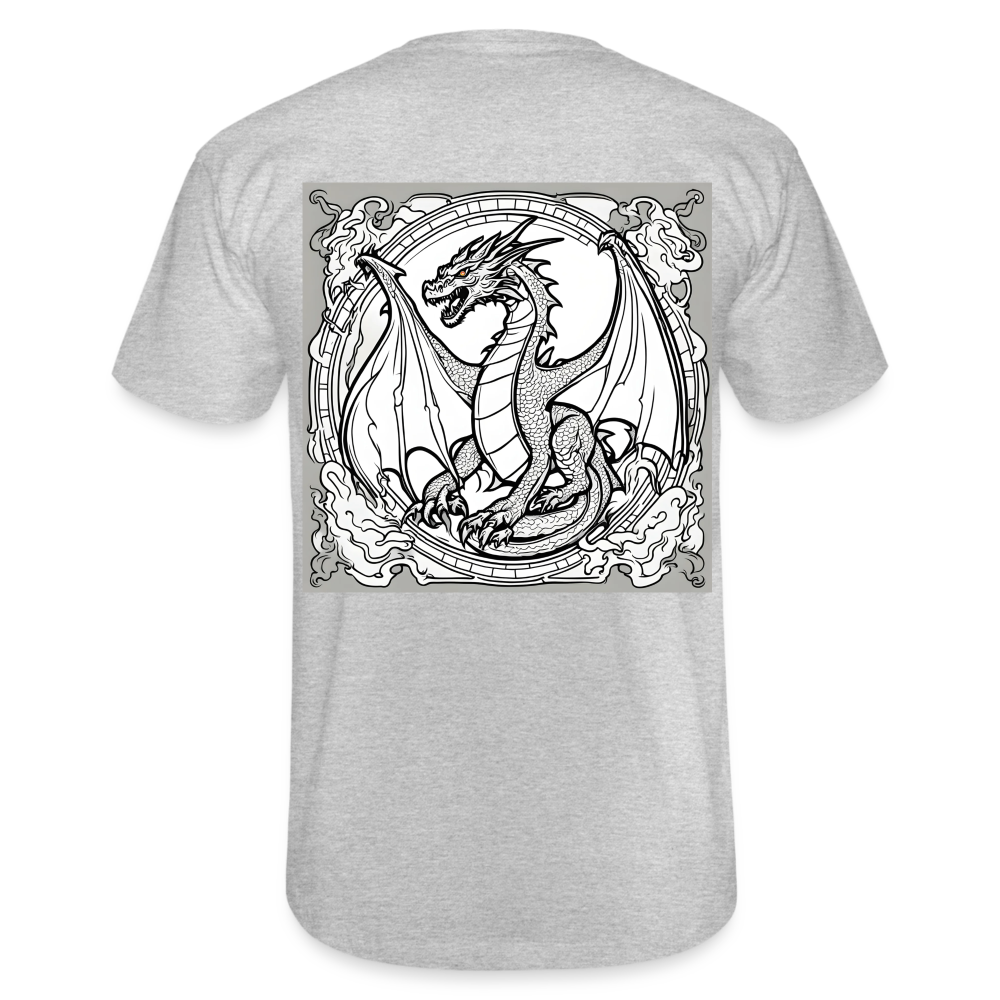 COLOUR IN YOURSELF DRAGON - MEN'S CLASSIC T-SHIRT - heather grey