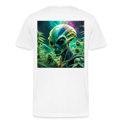 THE REAL ALIEN O.G!! MENS PREMIUM T-SHIRT - white