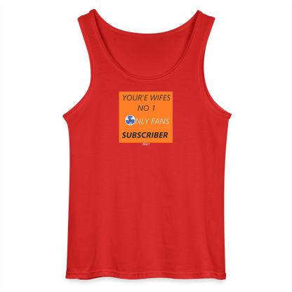 YOUR WIFE'S NO1 - MEN'S TANK TOP - red