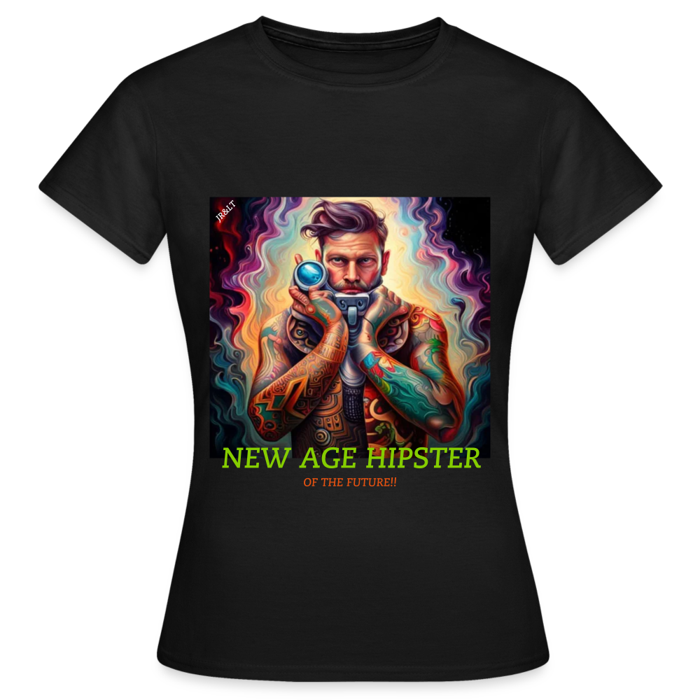 NEW AGE HIPSTER OF THE FUTURE! WOMEN'S CLASSIC T-SHIRT - black