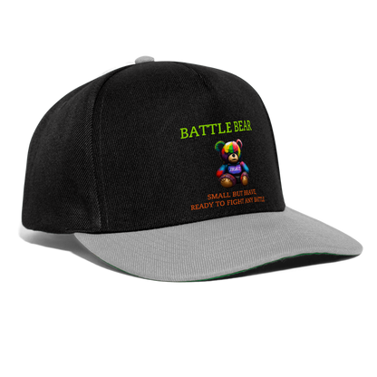 BATTLE BEAR!! SNAPBACK - black/grey