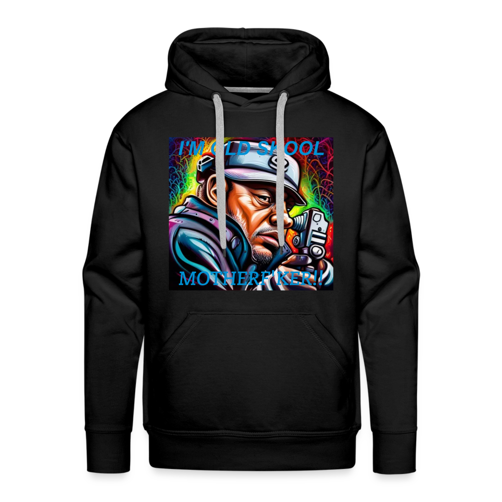 I'M OLD SKOOL MOTHERF'KER!! MEN'S HOODIE - black