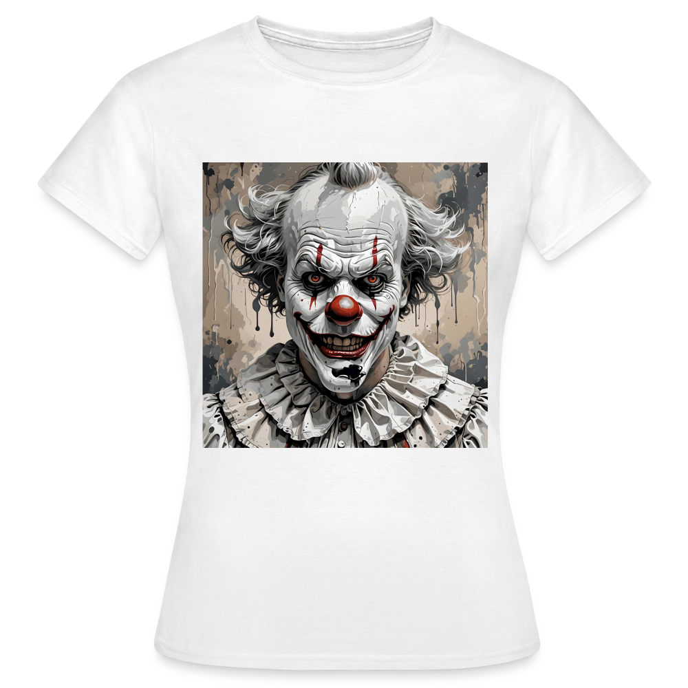 EVIL CLOWN - WOMEN'S CLASSIC T-SHIRT - white