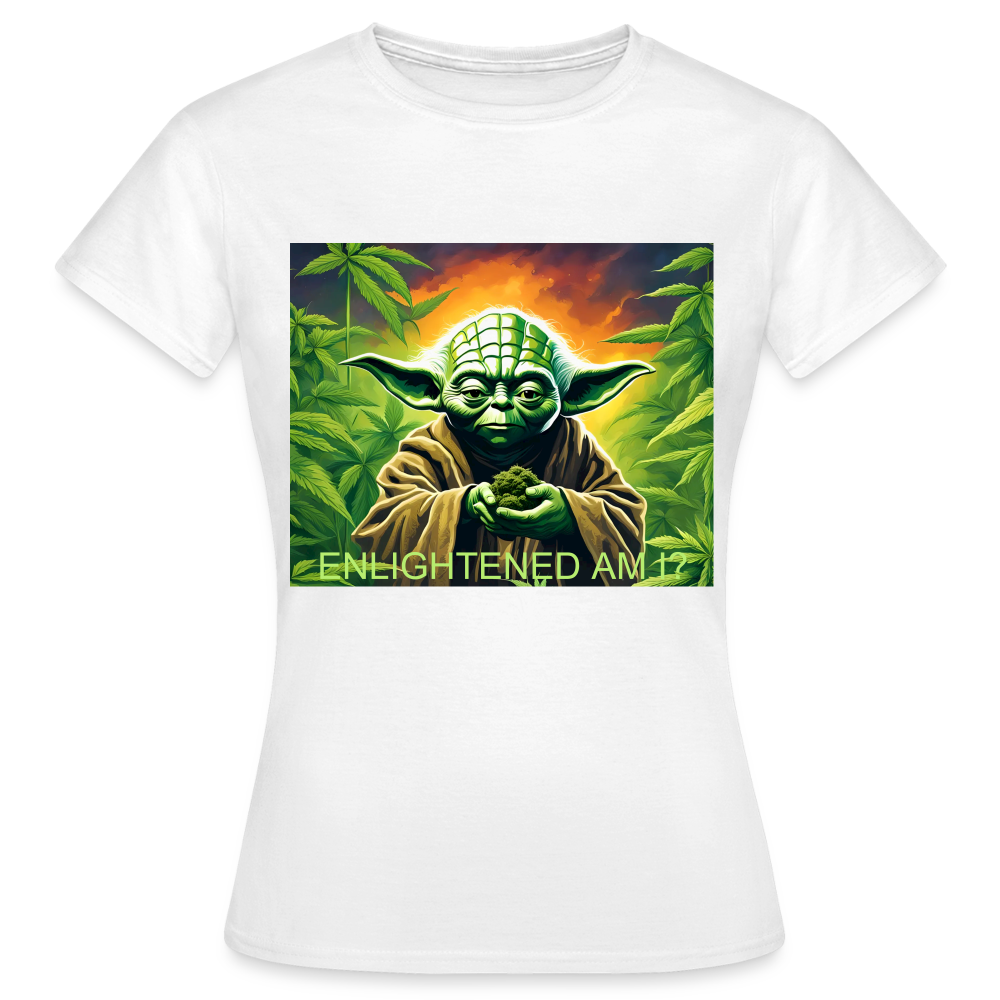 ENLIGHTENED YODA - WOMEN'S CLASSIC T-SHIRT - white