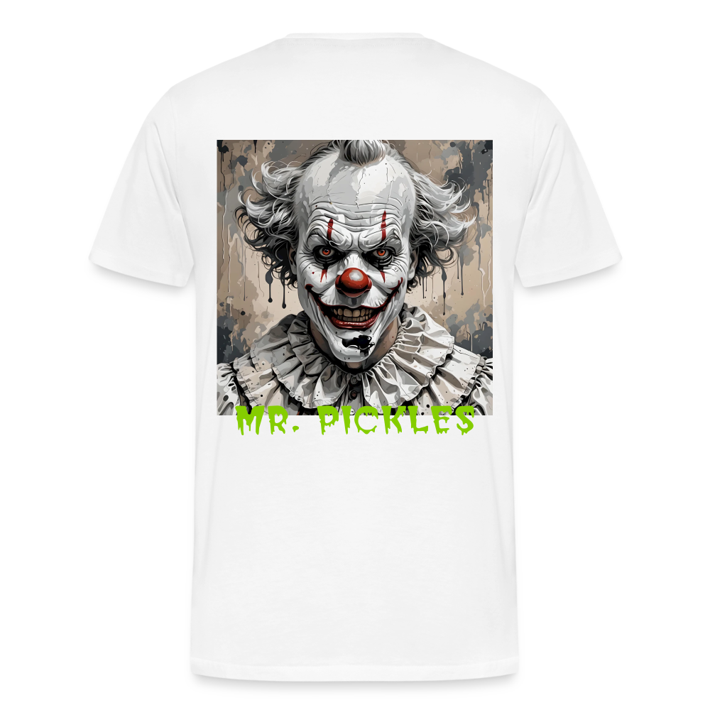 EVIL CLOWN!! MEN'S PREMIUM T-SHIRT - white