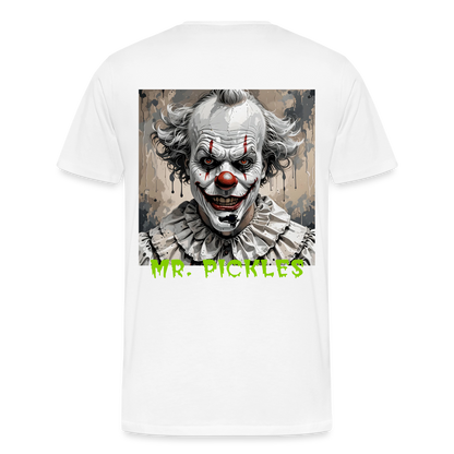 EVIL CLOWN!! MEN'S PREMIUM T-SHIRT - white