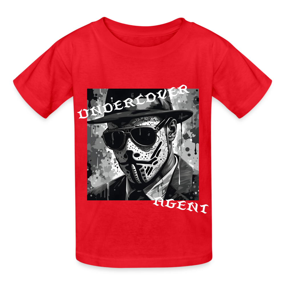 UNDERCOVER AGENT - CHILDREN'S T-SHIRT - red