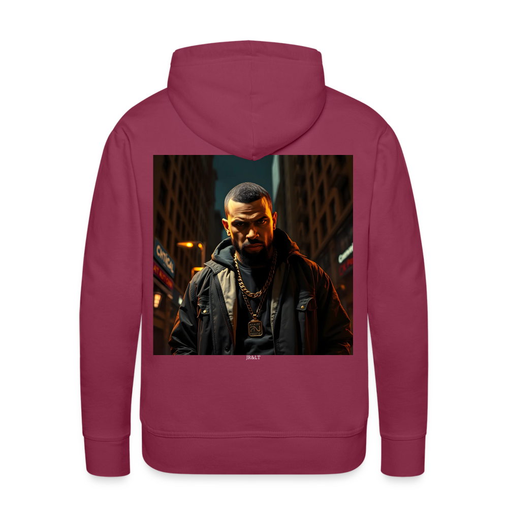 WHAT YOU LOOKING AT? - MEN'S HOODIE - bordeaux