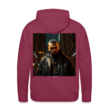 WHAT YOU LOOKING AT? - MEN'S HOODIE - bordeaux