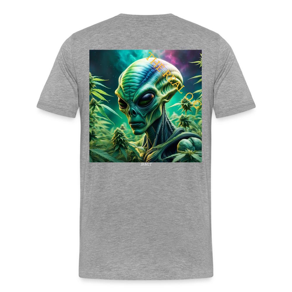 THE REAL ALIEN O.G!! MENS PREMIUM T-SHIRT - heather grey