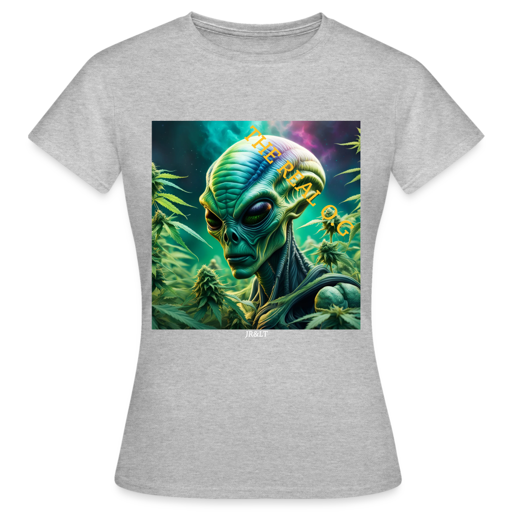 THE REAL ALIEN O.G!! WOMENS CLASSIC T-SHIRT - heather grey