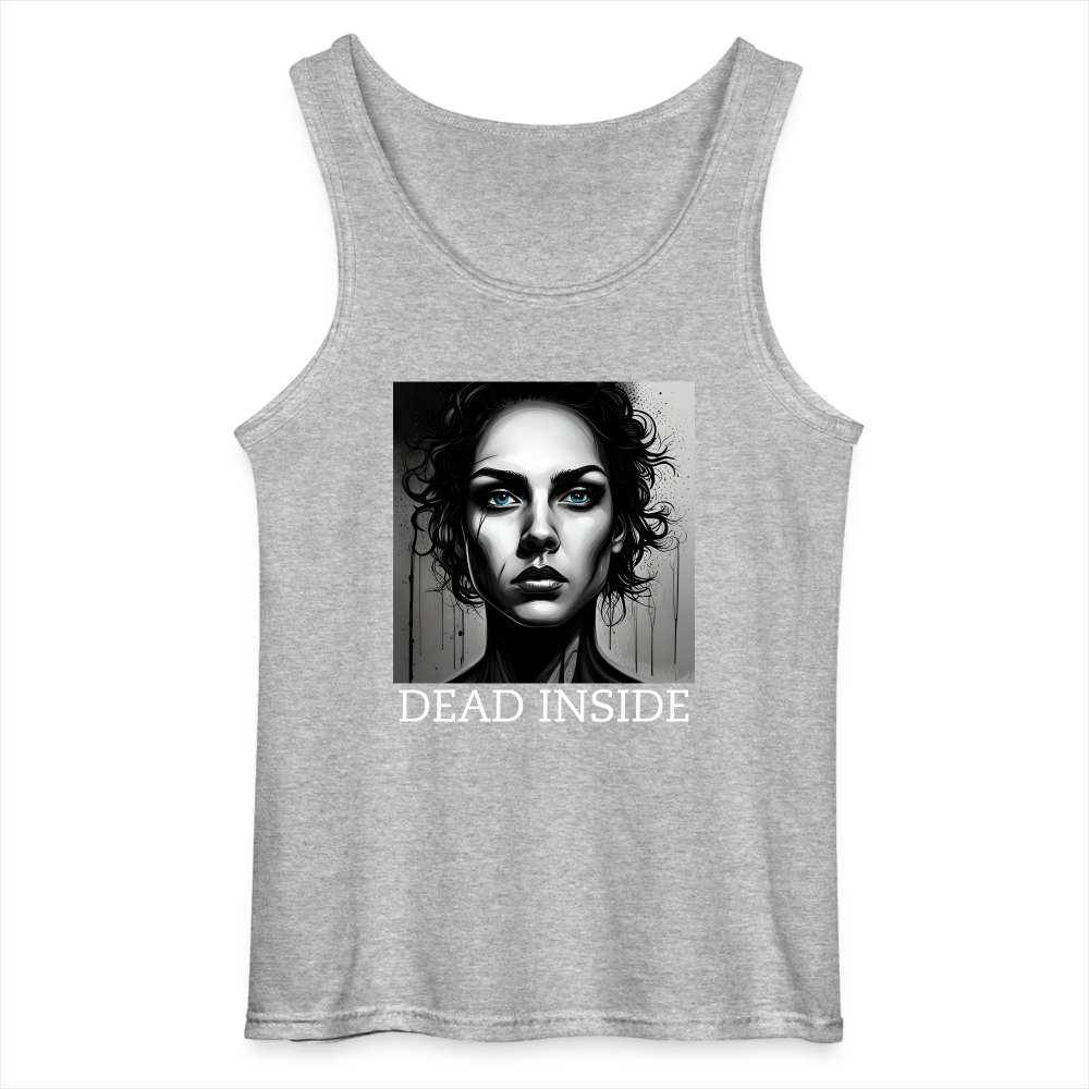 DEAD INSIDE - MEN'S TANK TOP - sports grey