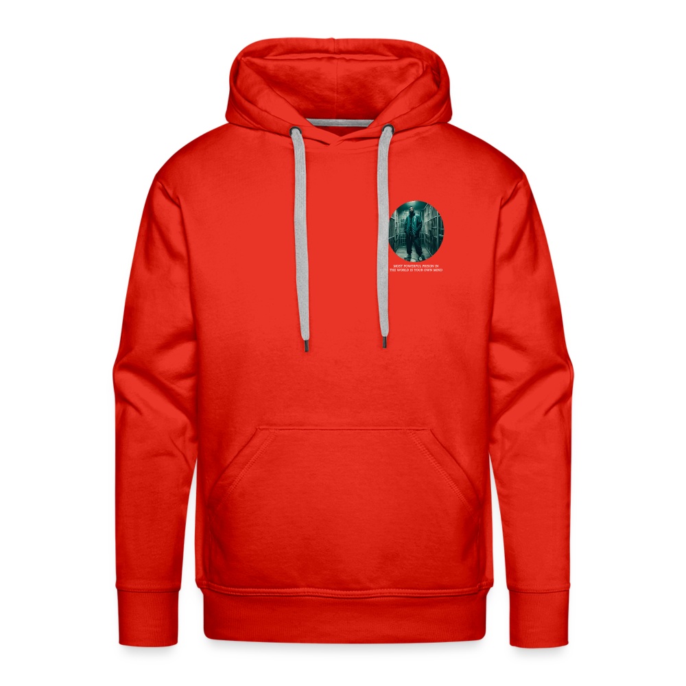 MOST POWERFUL PRISON IN THE WORLD IS OUR MIND - MEN'S HOODIE - red