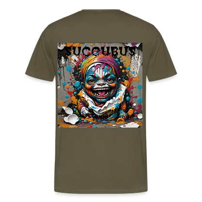 SUCCUBUS - MEN'S PREMIUM T-SHIRT - khaki