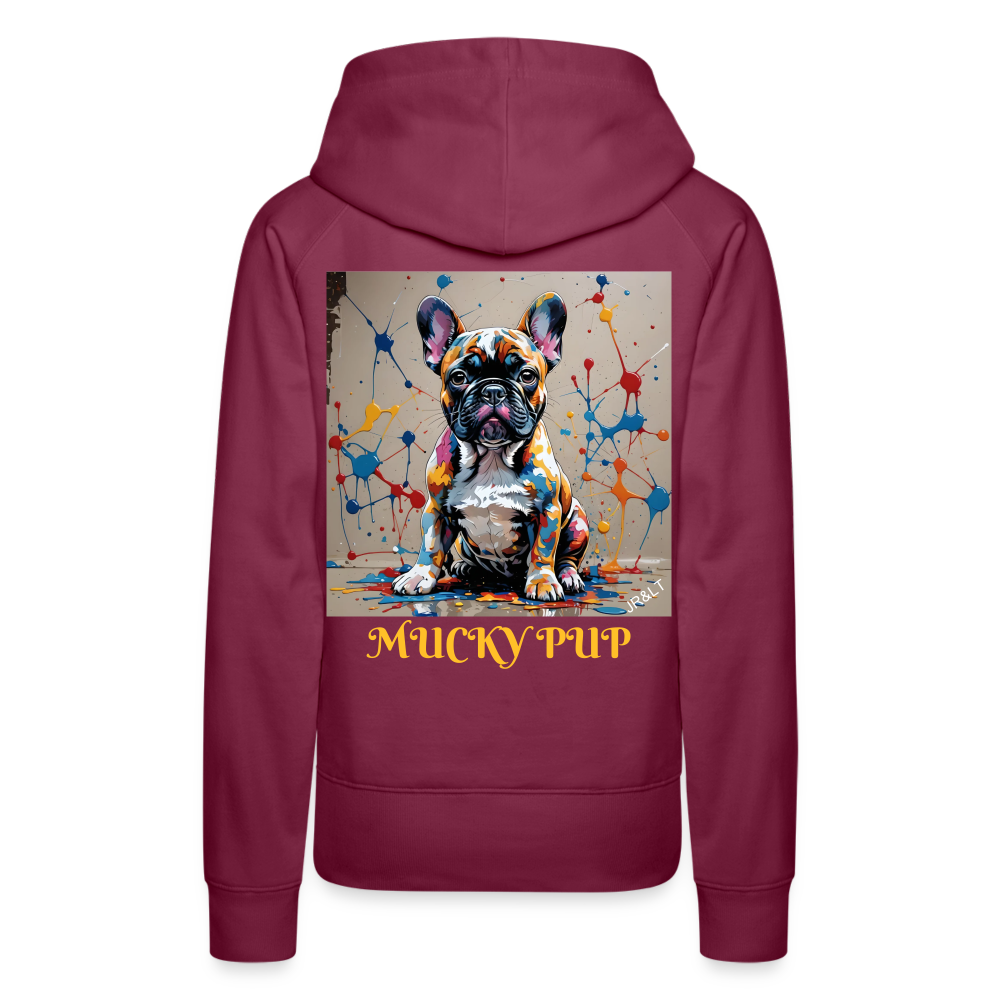 MUCKY PUP!! - WOMEN'S HOODIE - bordeaux