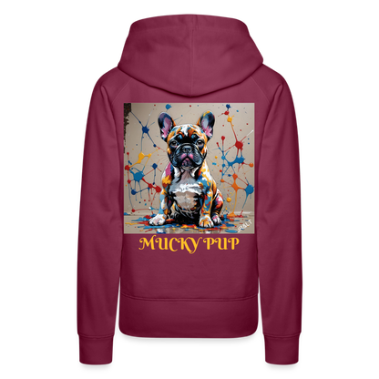 MUCKY PUP!! - WOMEN'S HOODIE - bordeaux