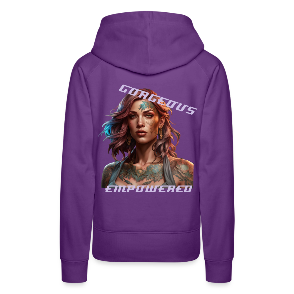 GORGEOUS & EMPOWERED - WOMEN'S HOODIE - purple