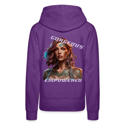 GORGEOUS & EMPOWERED - WOMEN'S HOODIE - purple