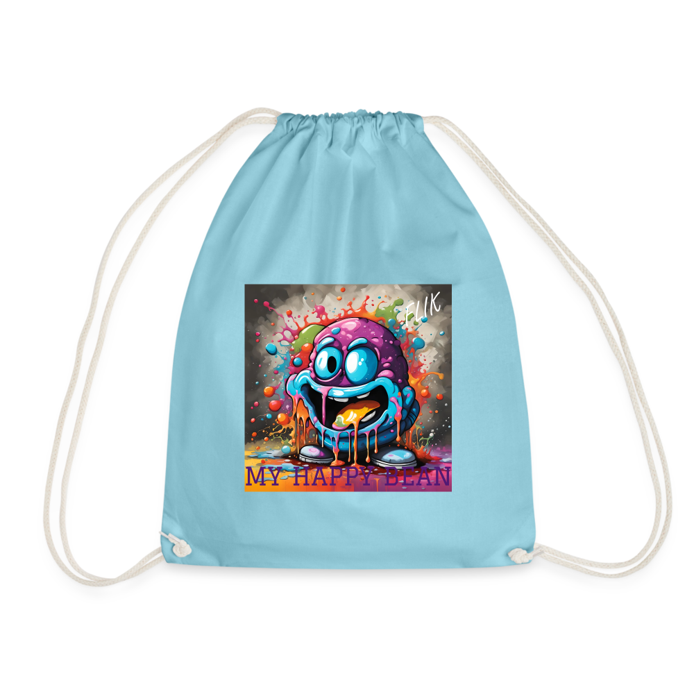 FLIK - MY HAPPY BEAN - DRAWSTRING BAG - aqua