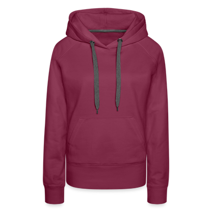 I'M OLD SKOOL MOTHERF'KER!! WOMEN'S HOODIE - bordeaux