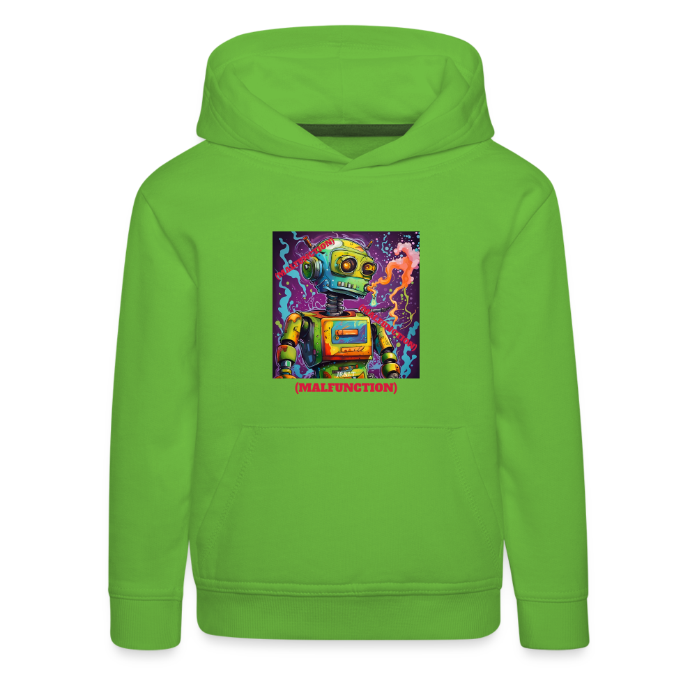 MALFUCNTIONING ROBOT!! KIDS T-SHIRT - light green